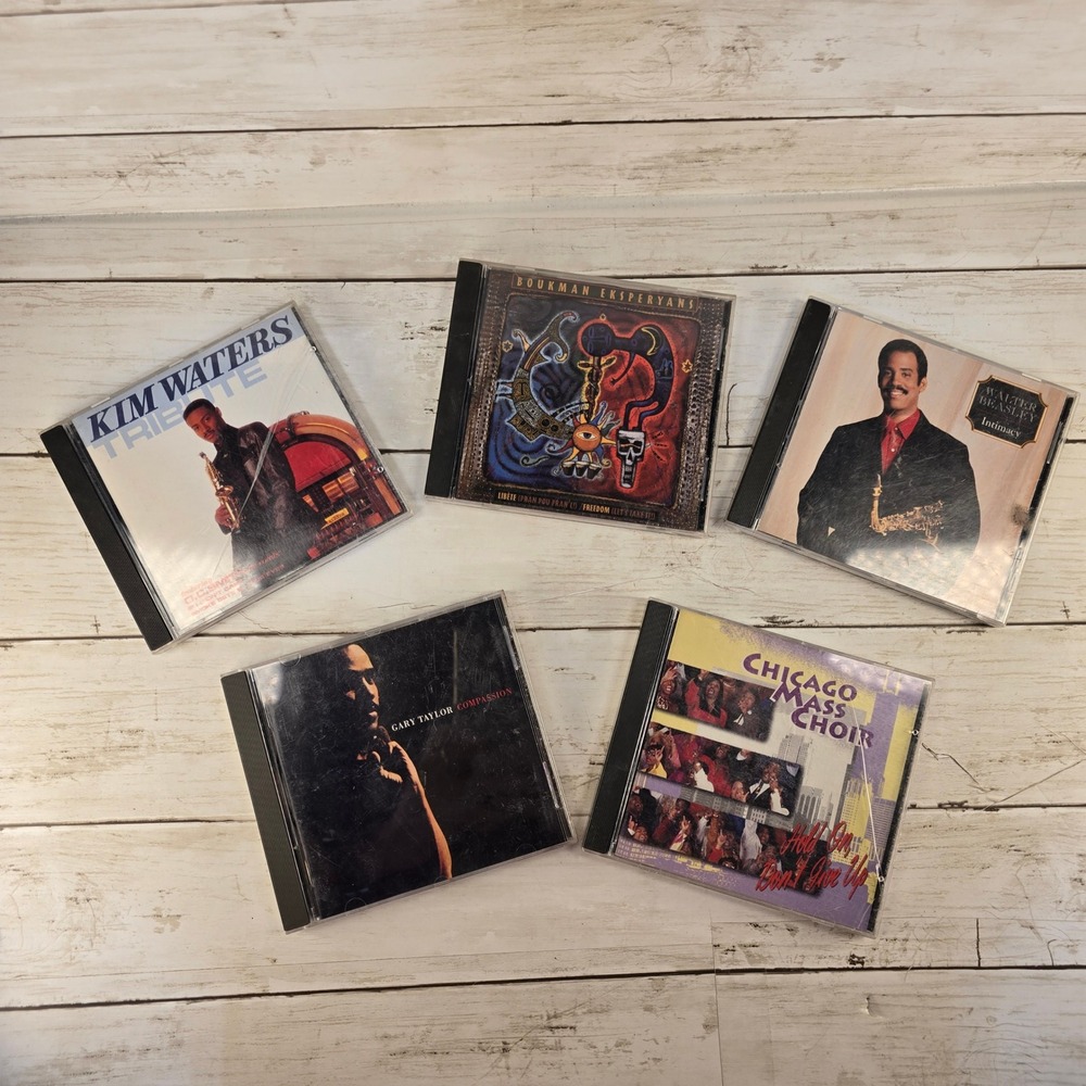 VTG Lot of 5 CDs Kim Waters Walter Beasley Gary Taylor Boukman Eksperyans‎ Jazz